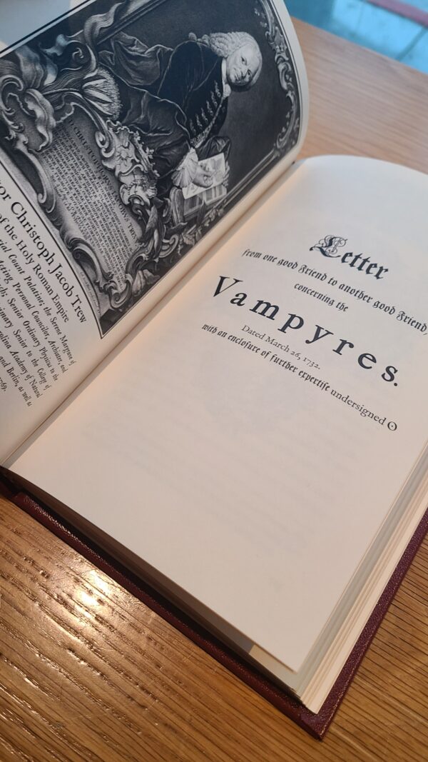 The Historic Vampire Debate: Volume Medicine (1732) Signed Leatherbound First Edition - Image 7
