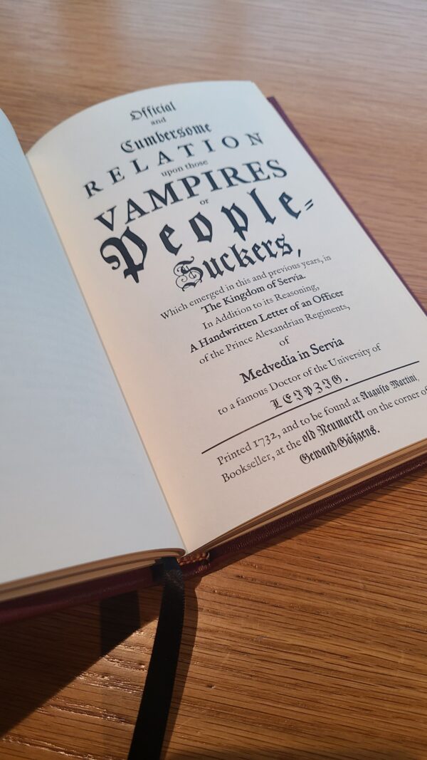 The Historic Vampire Debate: Volume Alchemy (1732) Signed Leatherboud First Edition - Image 5