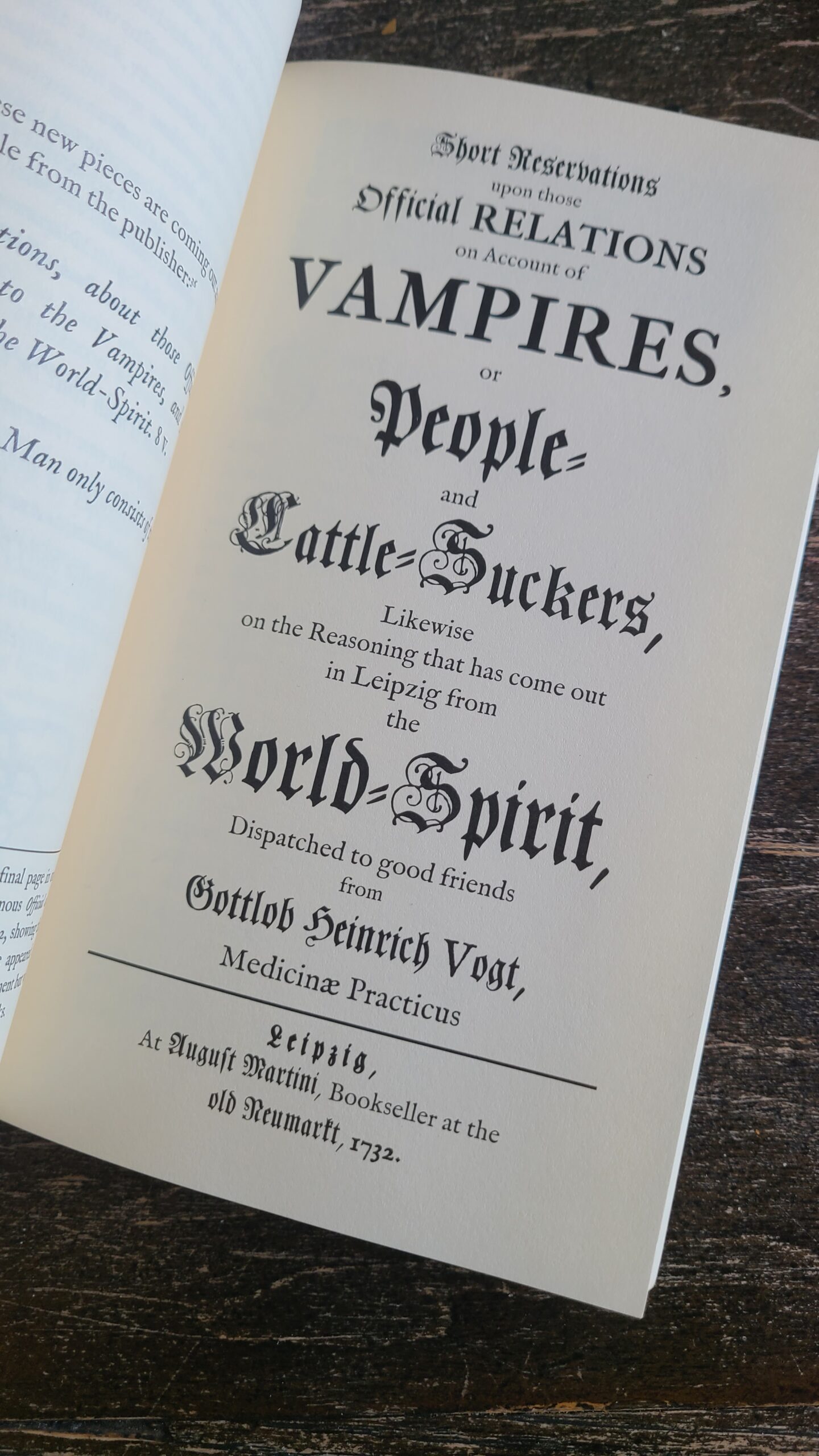 Gottlob Vogt's Short Reservations upon those Official Relations on Acount of Vampires or People- and Cattle- Suckers (1732) - Image 4