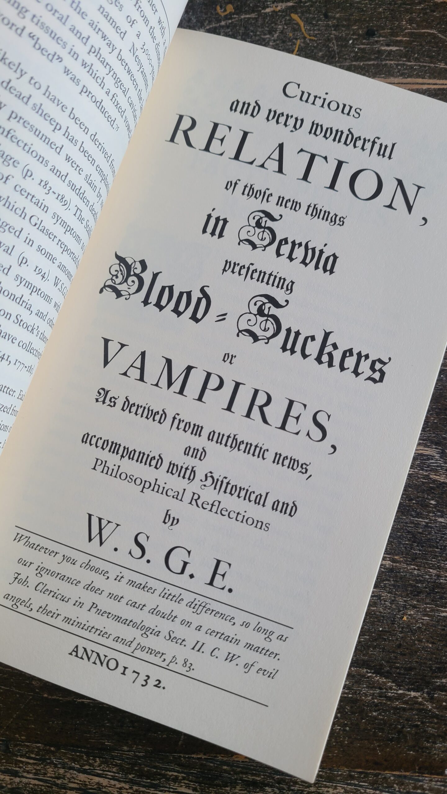 W.S.G.E.'s Curious and very Wonderful Relation of those New Things in Servia presenting Bloodsuckers or Vampires (1732) - Image 5